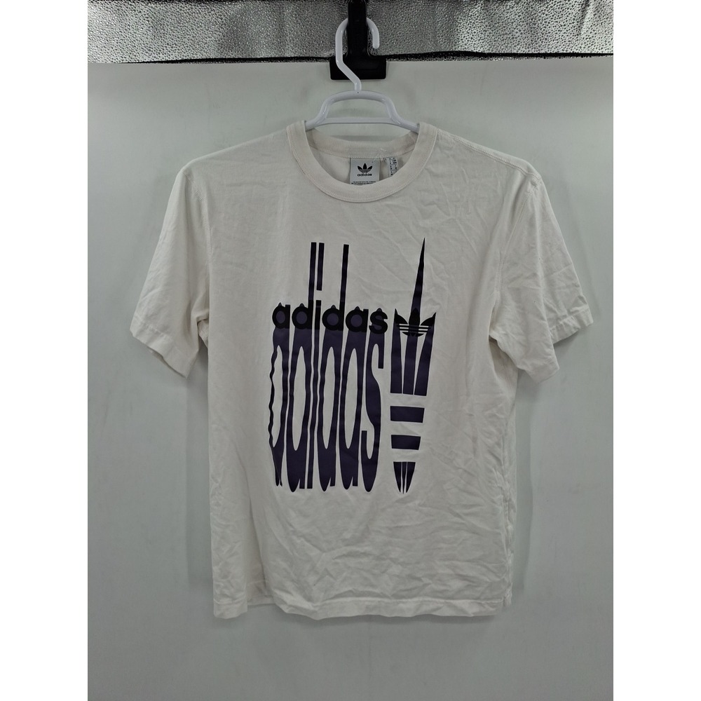Adidas Mens White FS GRP 4 FM2222 Short Sleeves Pullover T Shirt Size Medium
